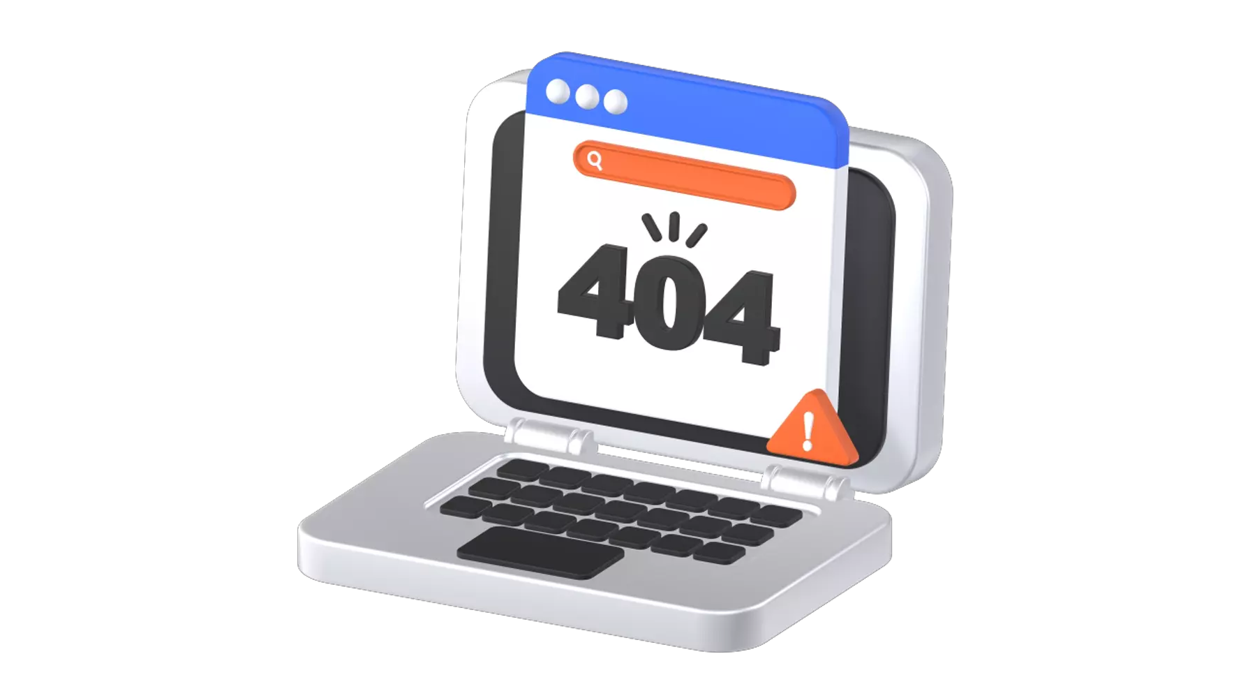 Error 404 3D Graphic