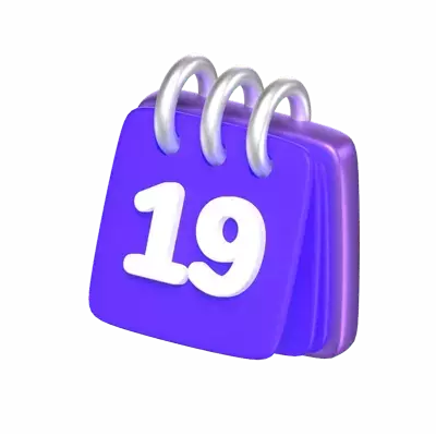 Calendar 3D Icon Model For UI 3D Graphic