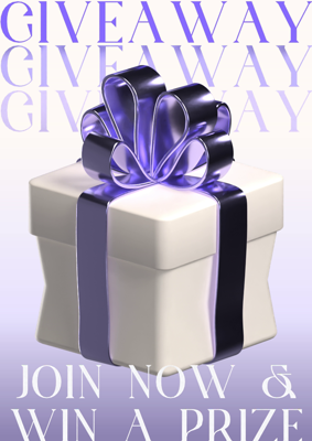 Giveaway Gift Giving Join To Win A Prize Box Sale Promotion 3D Template