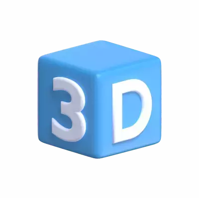 Cubo de modelado de diseño 3D