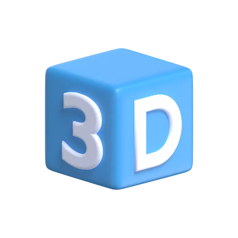 3D Design Modelling Cube 3D Graphic