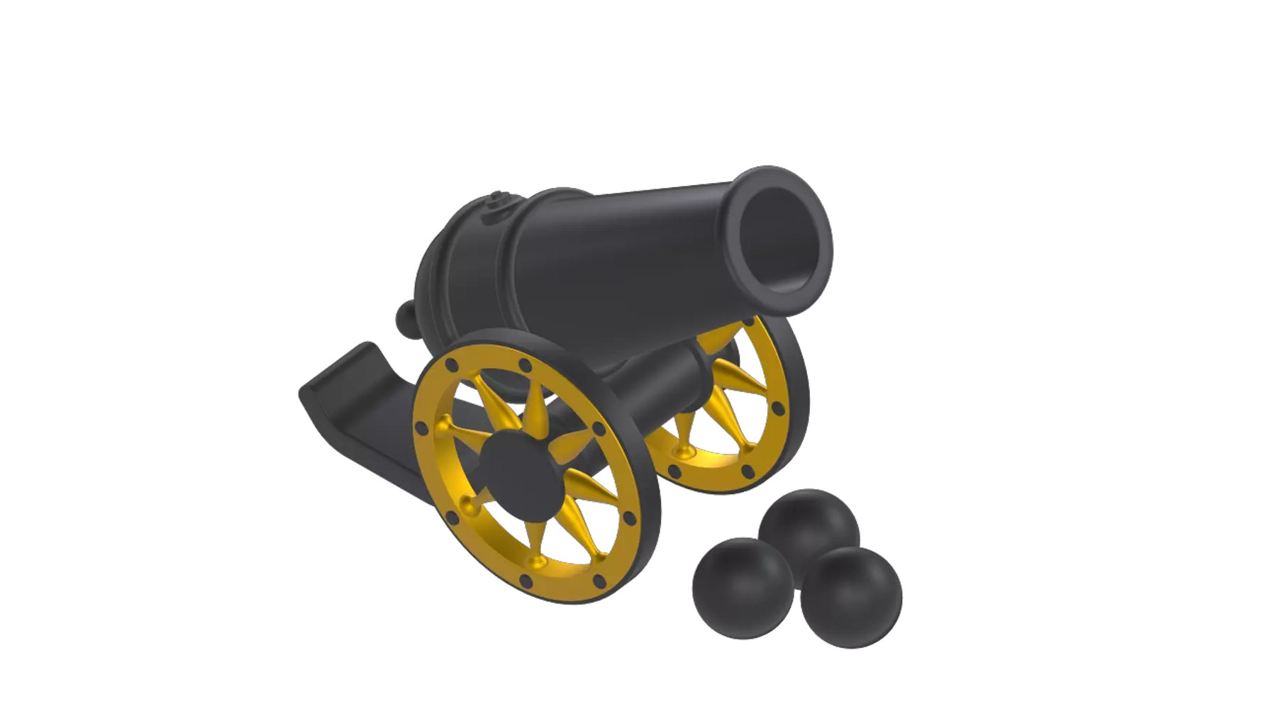 Islamic Cannon 3D Graphic