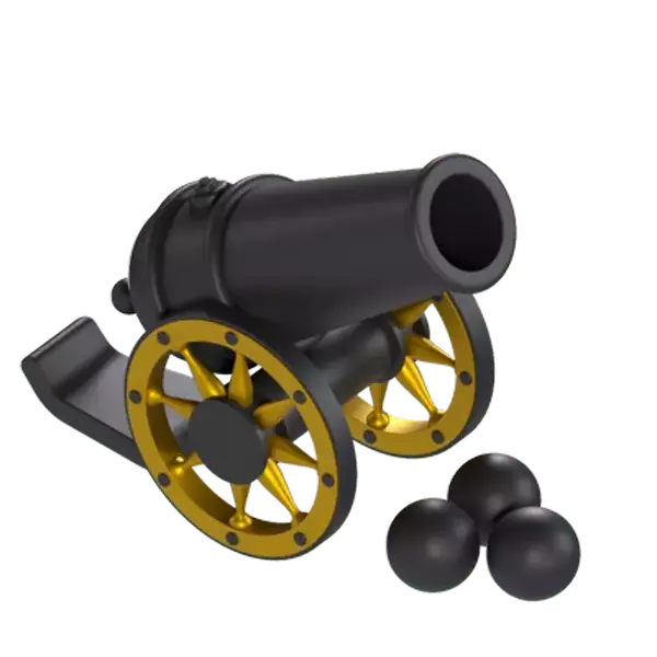 Islamic Cannon 3D Graphic