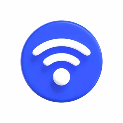 Wifi 3D Icon Model For UI 3D Graphic