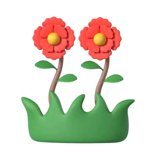 Flowers 3D Graphic