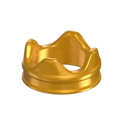 Crown 3D Icon Model For The Best One 3D Graphic