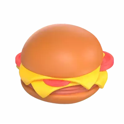 Burger 3d model--355a9a10-a3e3-4993-bd40-109e4137fc20