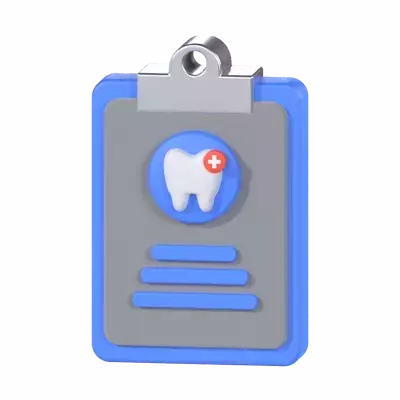 Dental Report 3D Graphic
