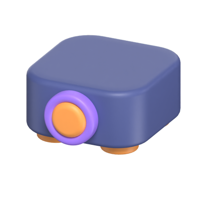 Proyector Icono 3D Modelo 3D Graphic