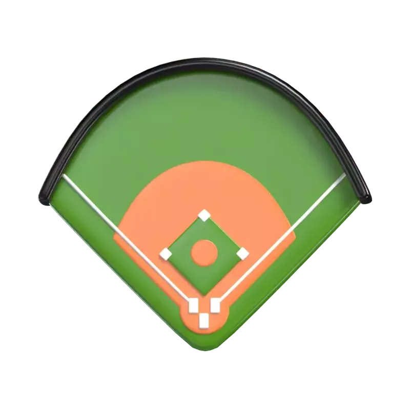 Baseball Field 3D Graphic