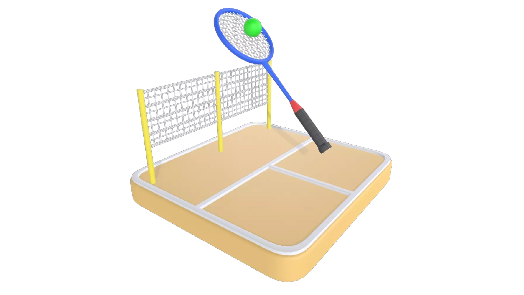 Ball Badminton 3D Graphic