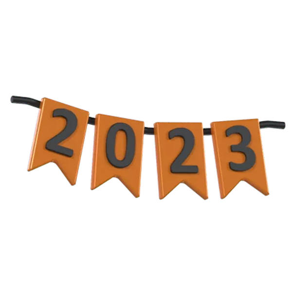 2023 Flag 3D Graphic