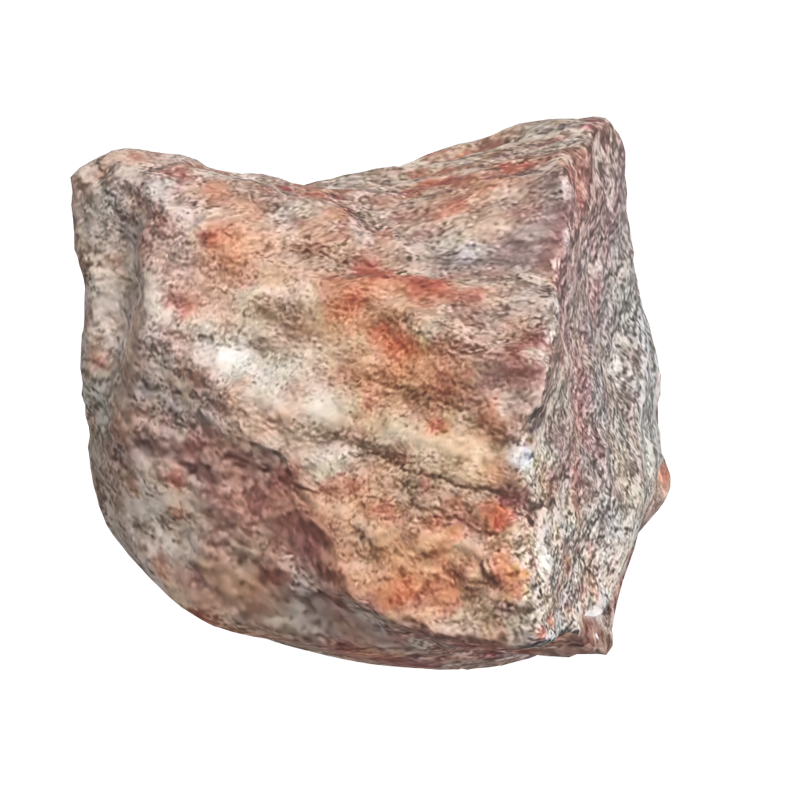 Realistic 3D Simple Desert Rock 3D Graphic