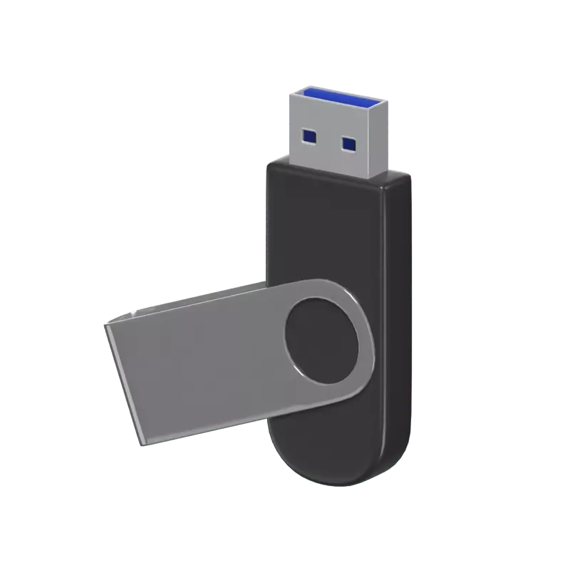 3d flash disk mit drehbarem deckel 3D Graphic