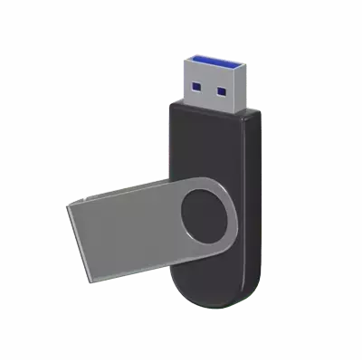 3D Flash Disk mit drehbarem Deckel 3D Graphic