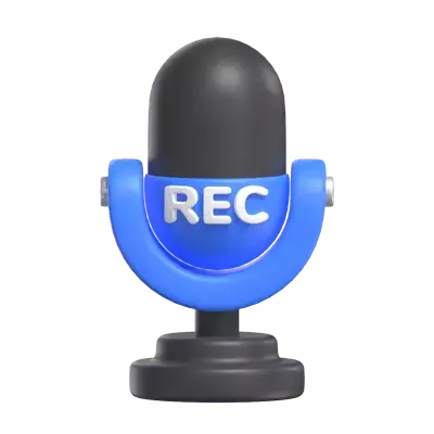 Sound Recorder 3D Graphic