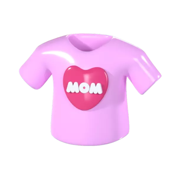 Mom Shirt  3d model--e6463c5d-b06e-4b5e-9e43-8317c1bc5215