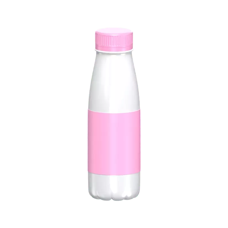 3D Yogurt Bottle To Drink On The Go 3D Graphic