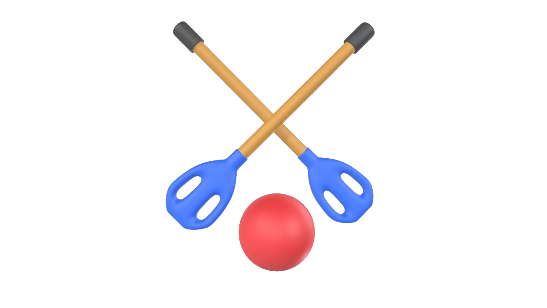Broomball 3D Graphic
