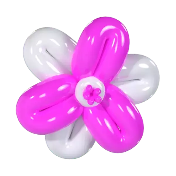 Sakura Balloon 3D Graphic