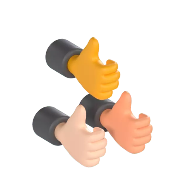 Thumb Up 3D Graphic