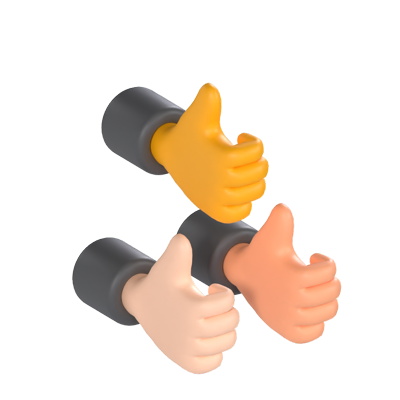 Thumb Up 3D Graphic