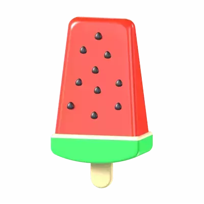 Watermelon Ice Cream  3D Graphic