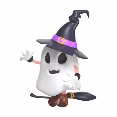 Halloween Ghost Flyng Witch Broom 3d model--47e36742-72af-478c-868a-2439c3a98018