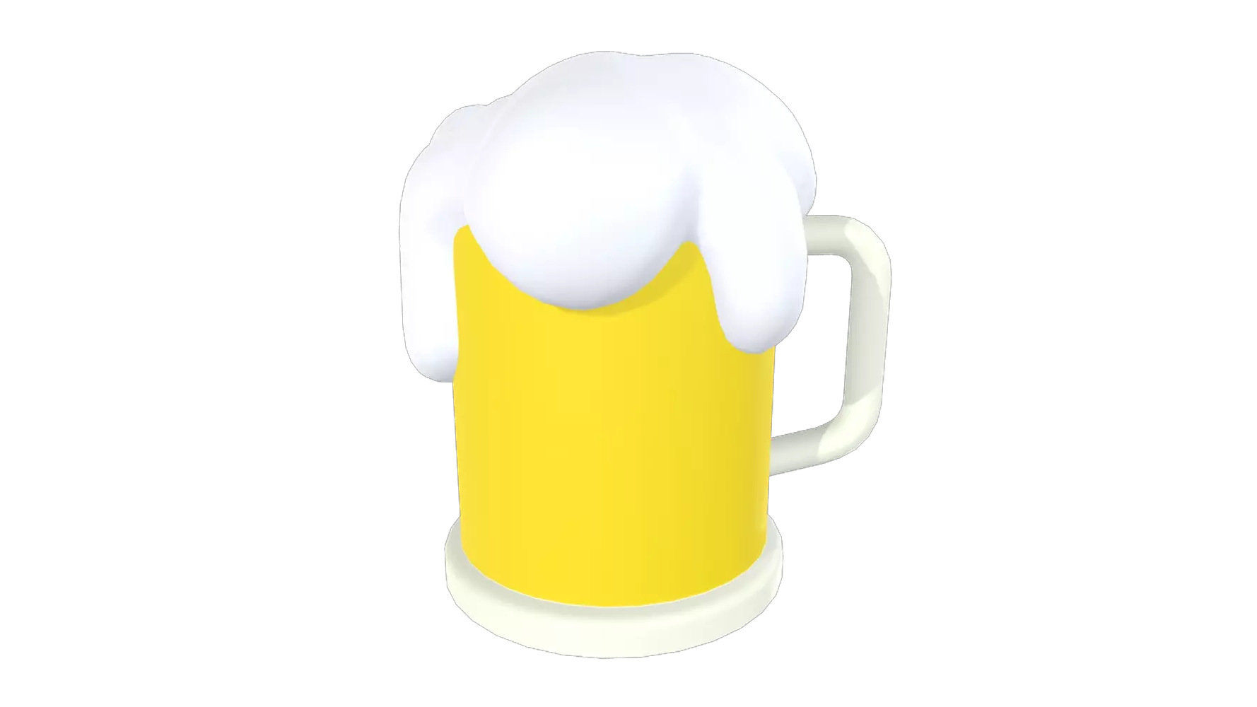 Beer Glass 3D Graphic