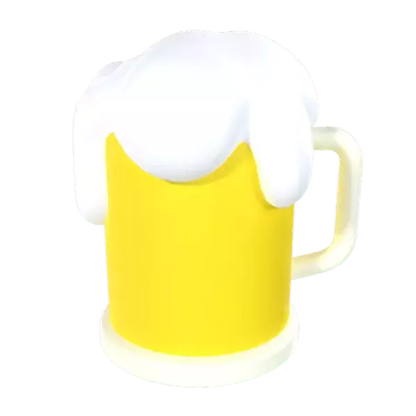 Beer Glass 3D Graphic