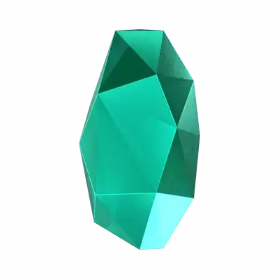 Oval geformter schöner 3D Diamant