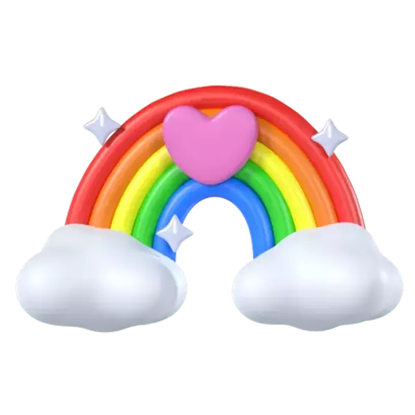 Regenbogen 3D Graphic