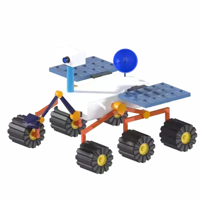 Moon Rover 3D Graphic