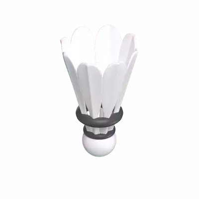 Shuttlecock 3D Model For Badminton 3D Graphic