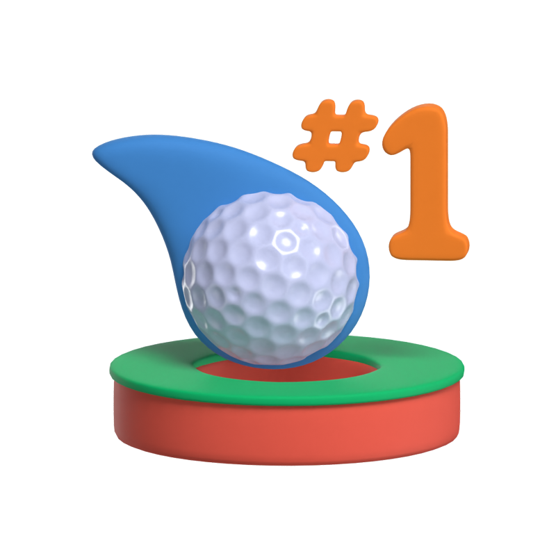 Hole In One 3D Icon Model 3D Graphic