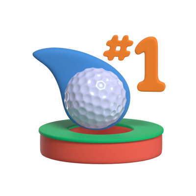 Hole In One 3D Icon Model 3D Graphic