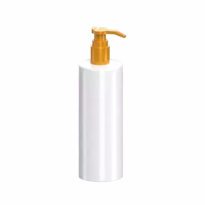 3D Soap Pump Bottle With Cylindrical Shape And Hard Edges 3D Graphic