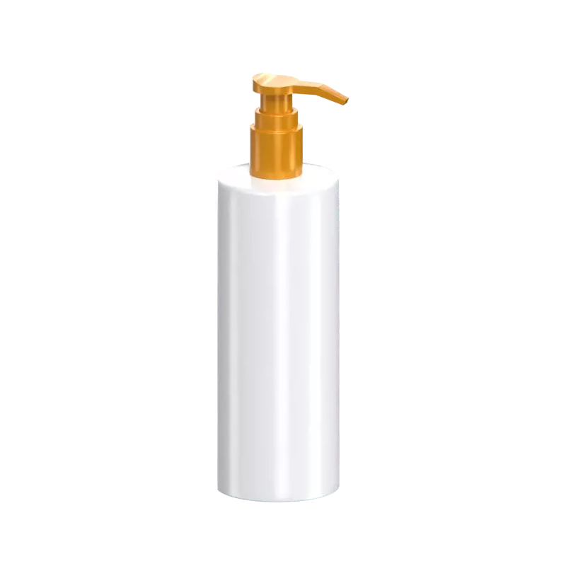 3D Soap Pump Bottle With Cylindrical Shape And Hard Edges 3D Graphic