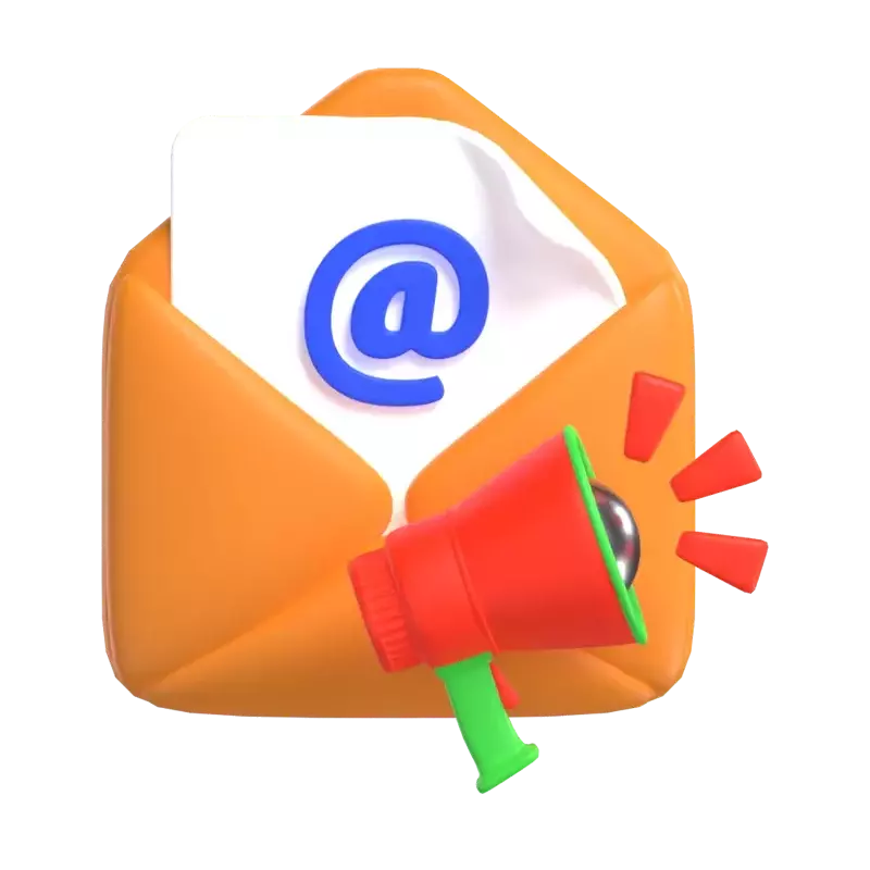 Email Marketing 3D Graphic