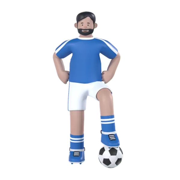 Soccer Player Posing 3d model--8ba003a1-29b8-4a73-9331-3a6b847dc0cd