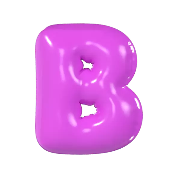 Letter B 3D Graphic