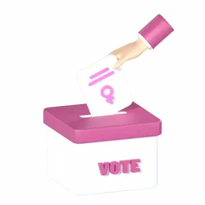 Women Suffrage 3D Graphic