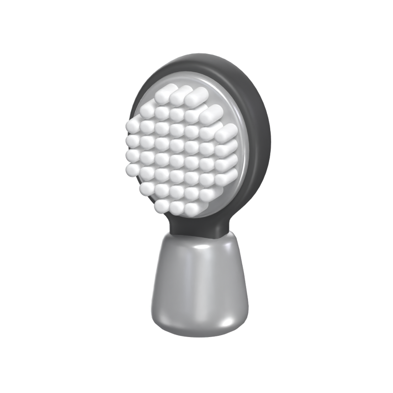 Hair Brush 3D Icon Model