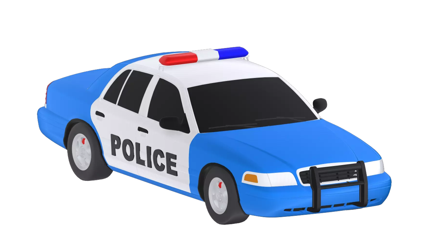 Police Car 3D Graphic