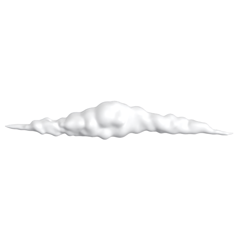 3D Slim Cloud Model For Sky Atmosphere 3D Graphic