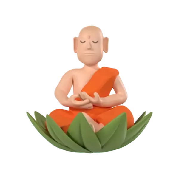 Monk 3D Graphic