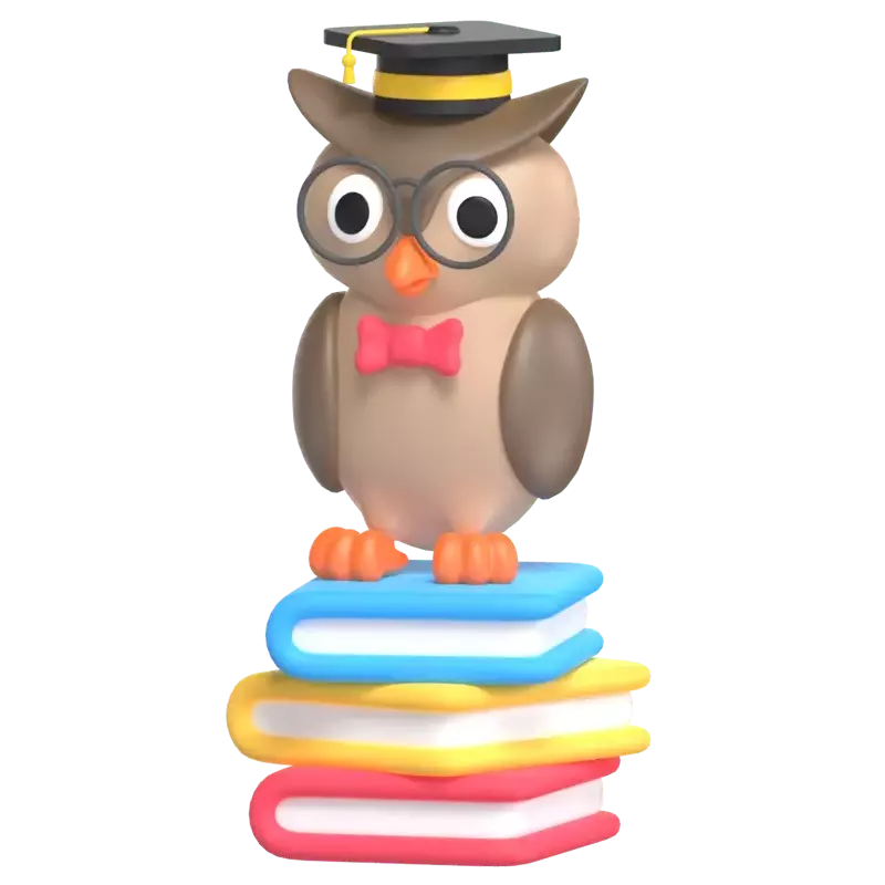 Education Mascot 3D Illustration