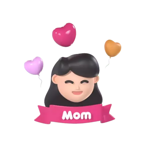 Mom 3D Graphic