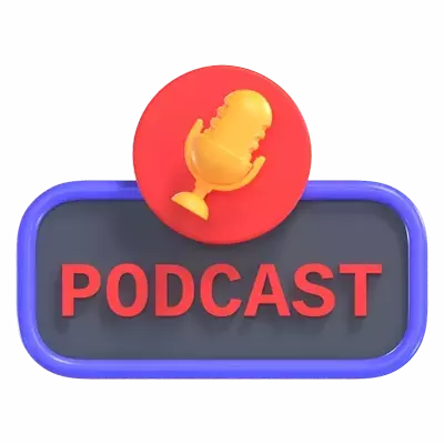 Podcast 3D Graphic