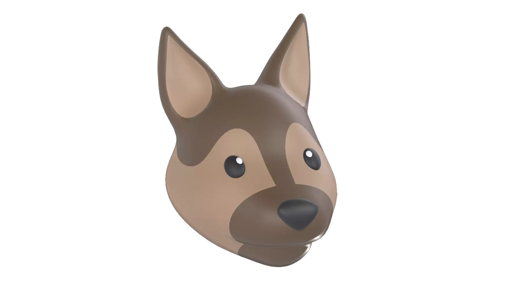 Dog Head 3D Graphic